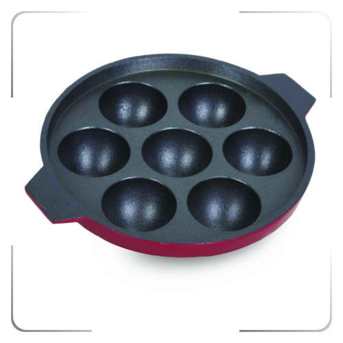 Teflon Dyecast Non Stick Paniyaram Pan, Capacity: 7scope, Size: 7, 9 & 12 img