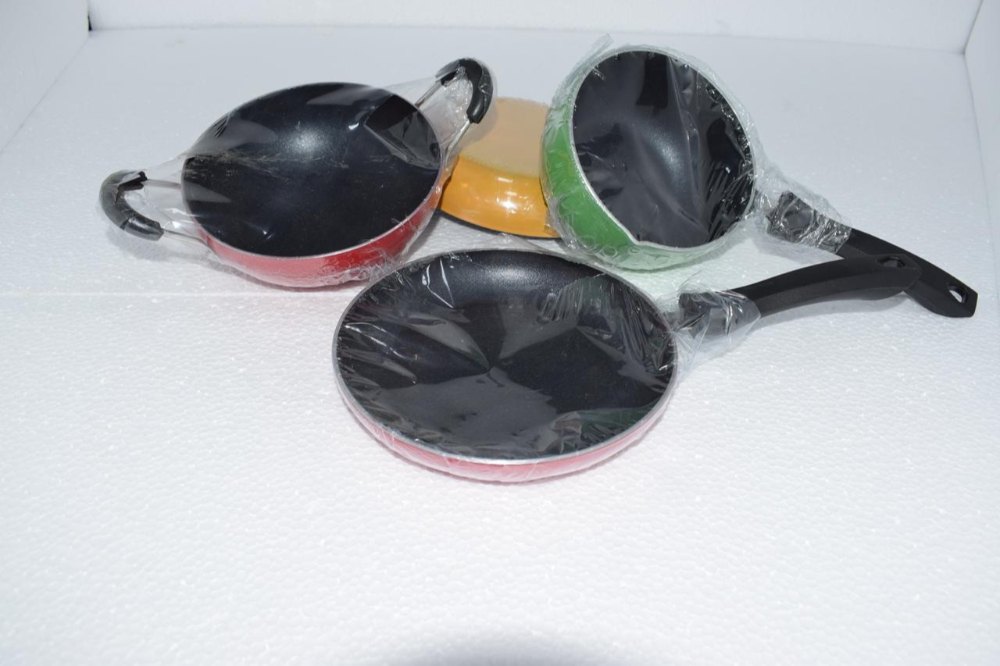 Black Non Stick Aluminium Frying Pan img