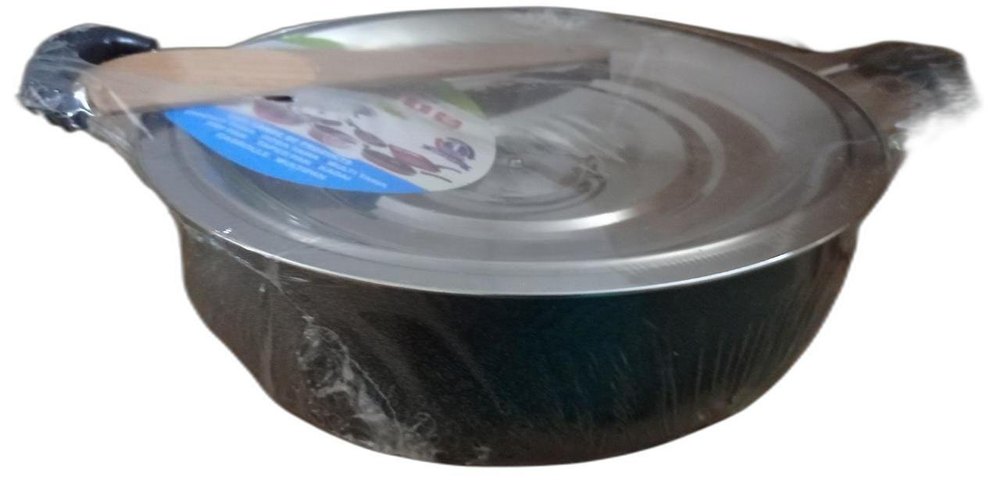 Arixy Aluminum Round Non Stick Kadai, Capacity: 2 L, Size: 13 Inch