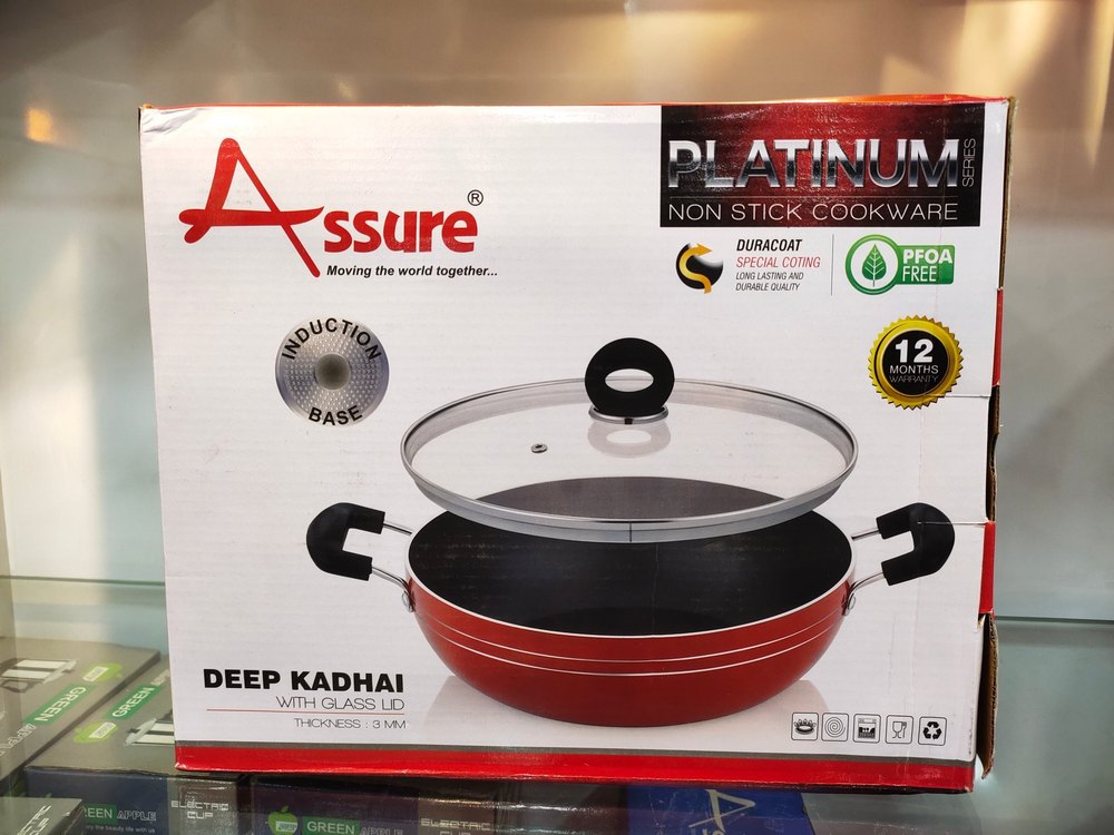 Round Assure Non-Stick Kadai, For Residential Use img