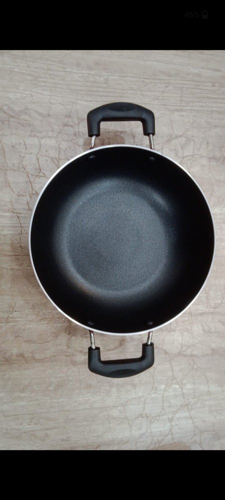 Aluminium Non Stick Kadhai, Capacity: 2 L To 10 L, Size: 10-17