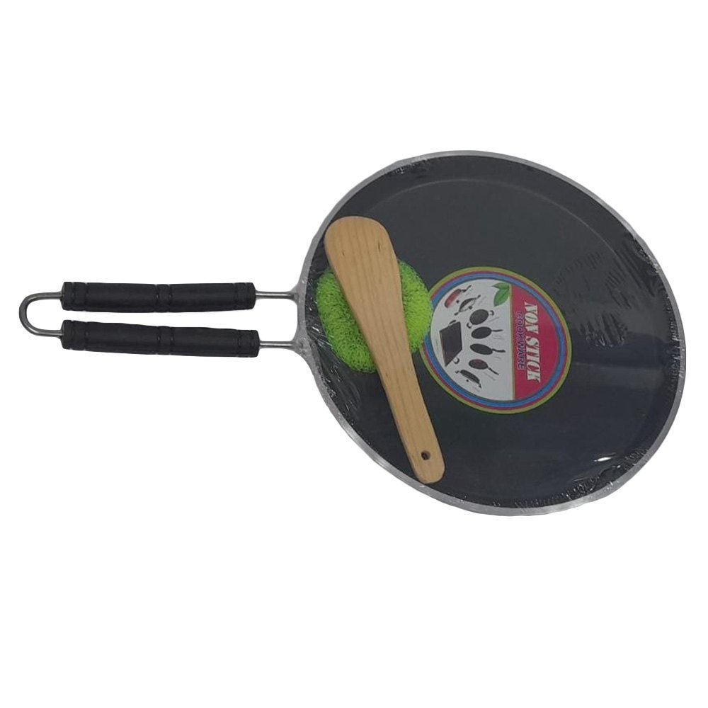 Normal Mild Steel Non Stick Tawa Pan, Capacity: 5mm, Size: 10inch