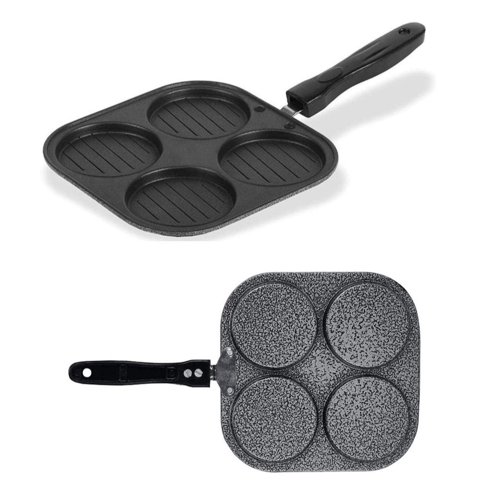 Silver Gas Aluminium Non Stick Mini Uttapam Tawa, Size: 10x8x5cm