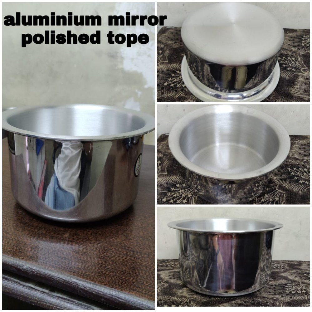 Mirror Finish Silver Aluminium Tope