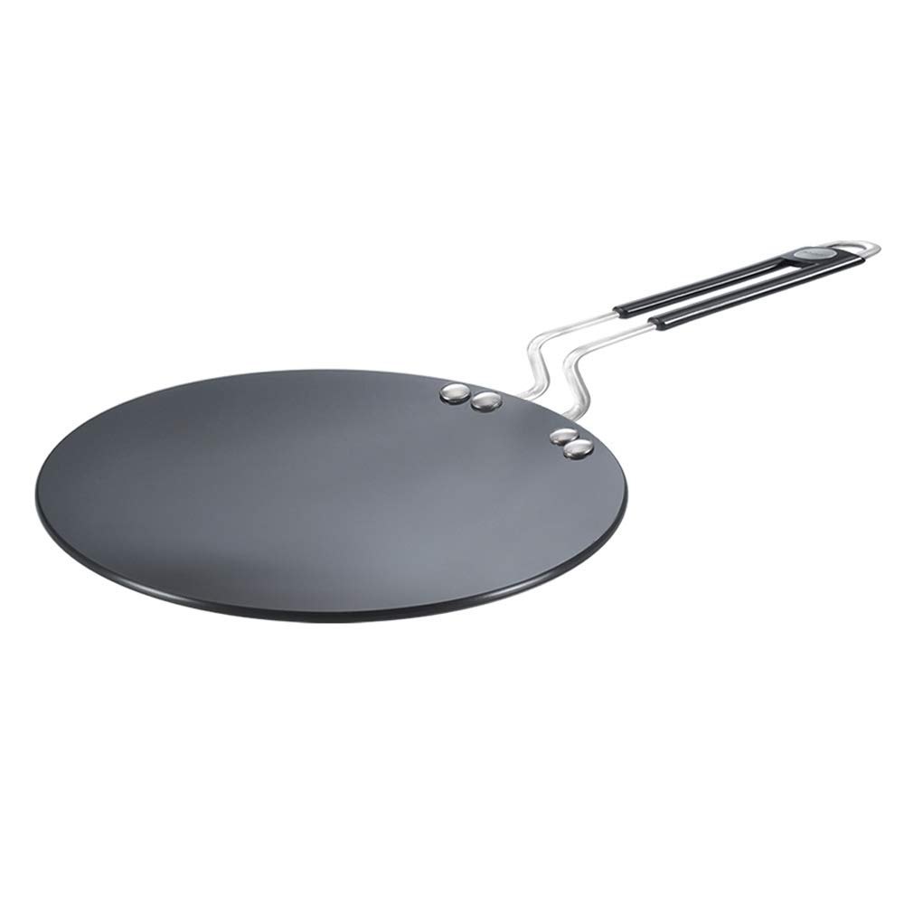 Stainless Steel Black Hard Anodized Cookware Tawa, For Hotel And Restaurant, Size: 10 Inch