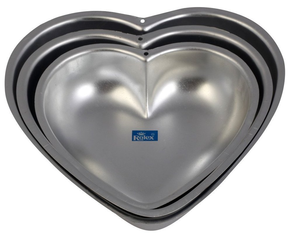 Cup Cake/Bread Mould (Pack of 3) Heart Shape