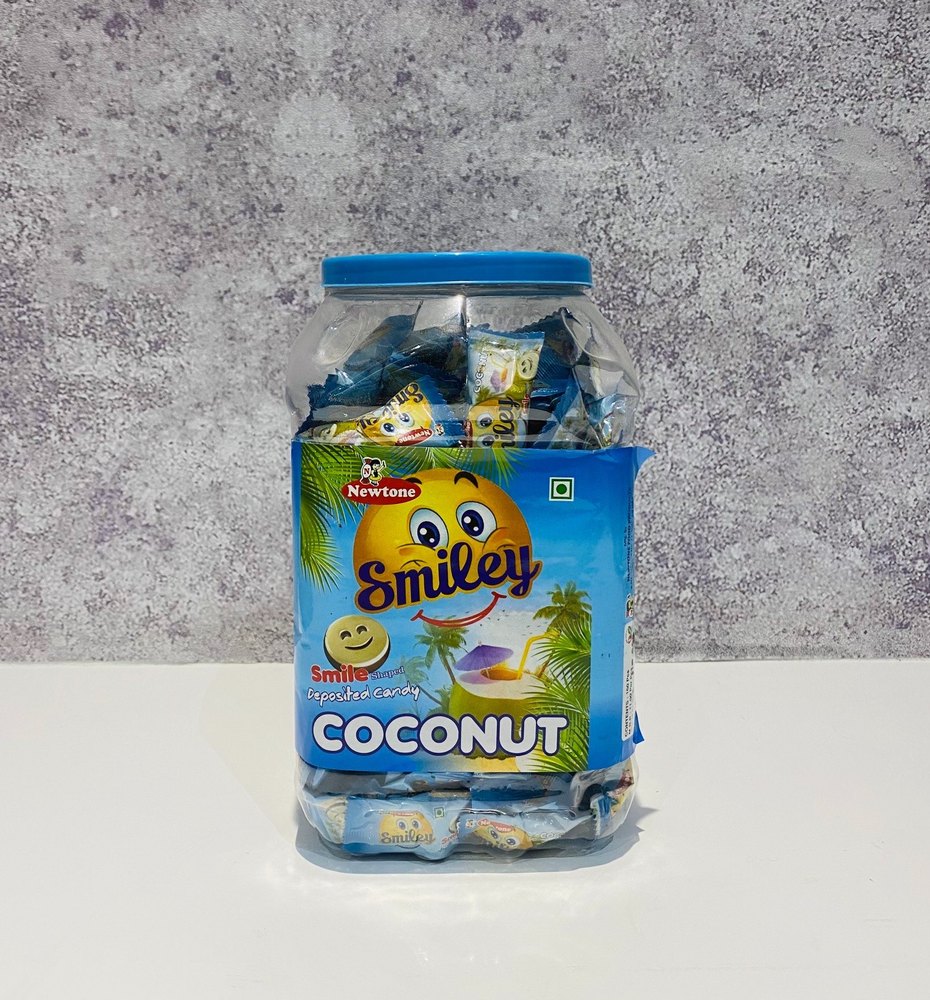 Newtone Brown Coconut Deposited Candy, Packaging: Plastic Jar img