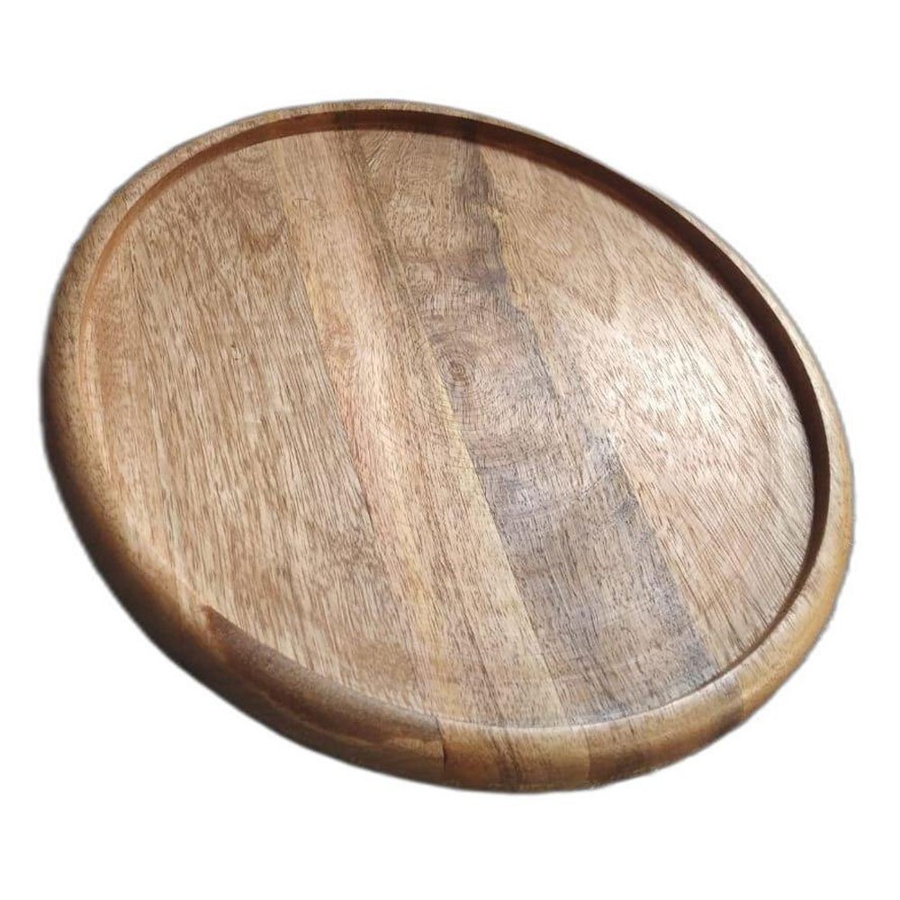 Wooden Pizza Serving Tray, Shape: Circular, Size: 9inch