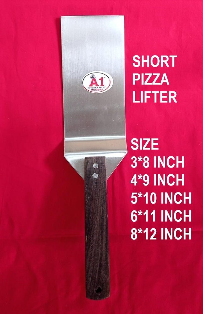 Silver Stainless Steel PIZZA LIFTER SHORT HANDLE, For Commercial