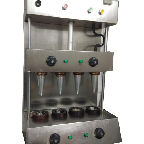 Automatic 4 Mold Pizza Cone Making Machine