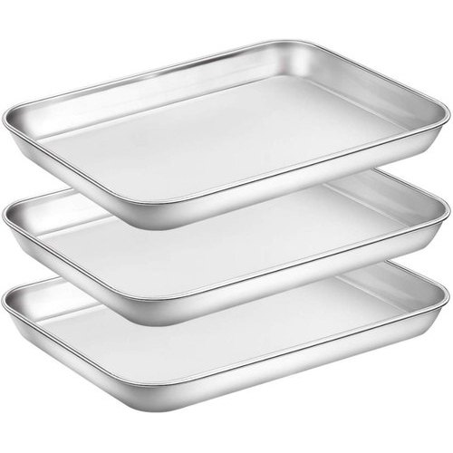 Silver Stainless Steel Baking Tray