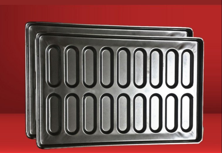 18x30 18 Cavity Hot Dog Baking Tray