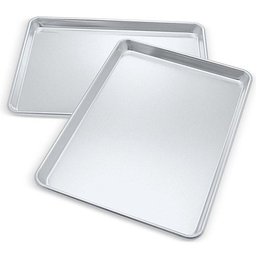 GI Rectangular Galvanized Iron Cookie Baking Tray, Thickness: 0.6, Size: 12x18 cm