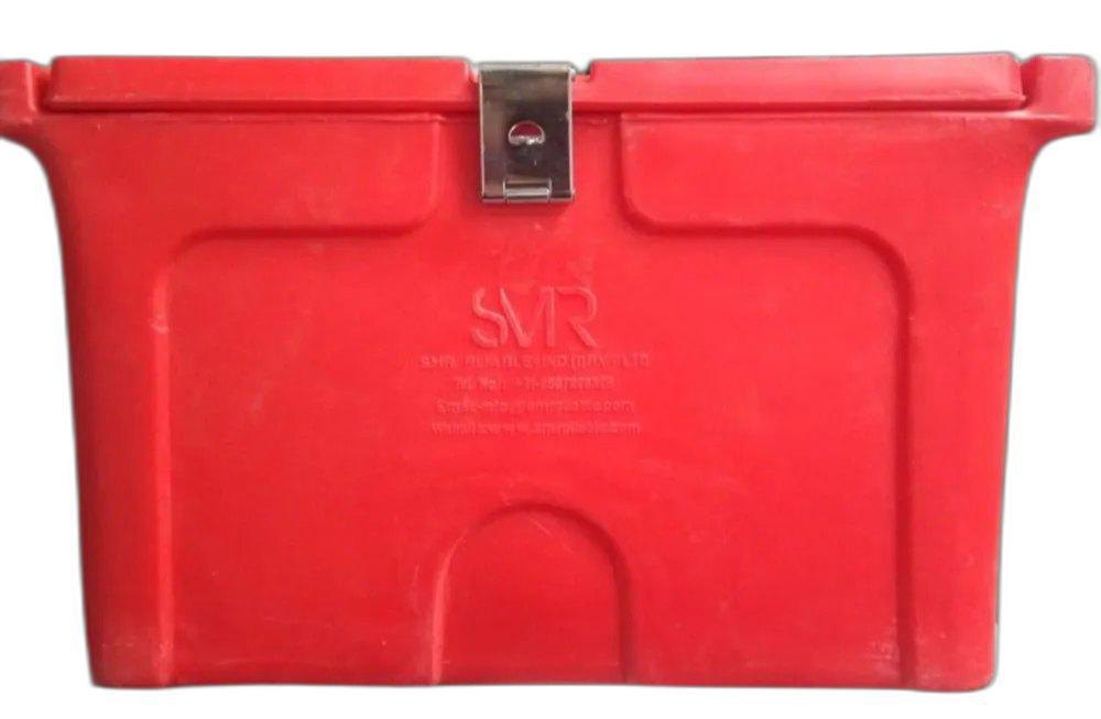 Red 60L Plastic Insulated Ice Box