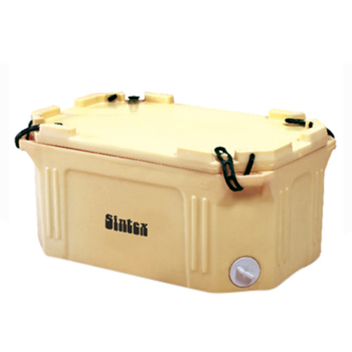 Sintex Ivory and Red Insulated Fish Box