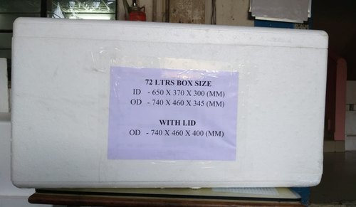 Normal EPS Thermocol Fish Box, For Packaging, Thickness: 10-20 mm