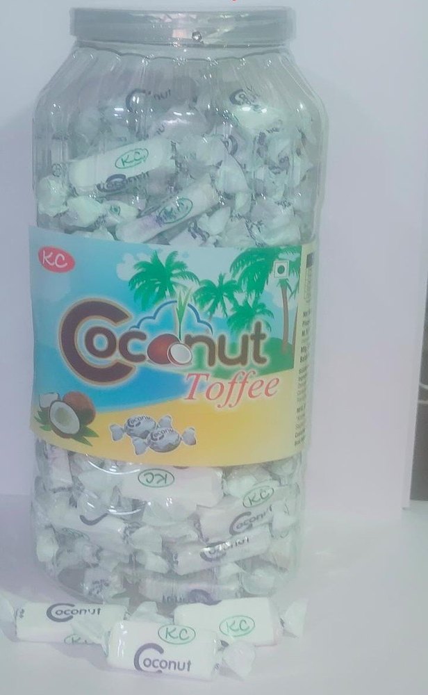 Brown Rectangular Coconut toffee, Packaging Type: Plastic Jar, Packaging Size: 180 Pcs Jar img