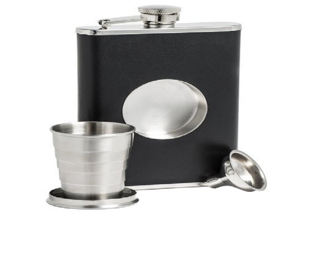 Sai Enterprises Black Stainless Steel Hip Flask, Packaging Type: Master Carton, Size: Standard