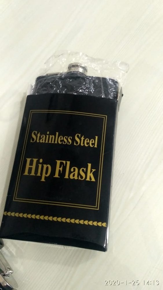 Black Hip Flask