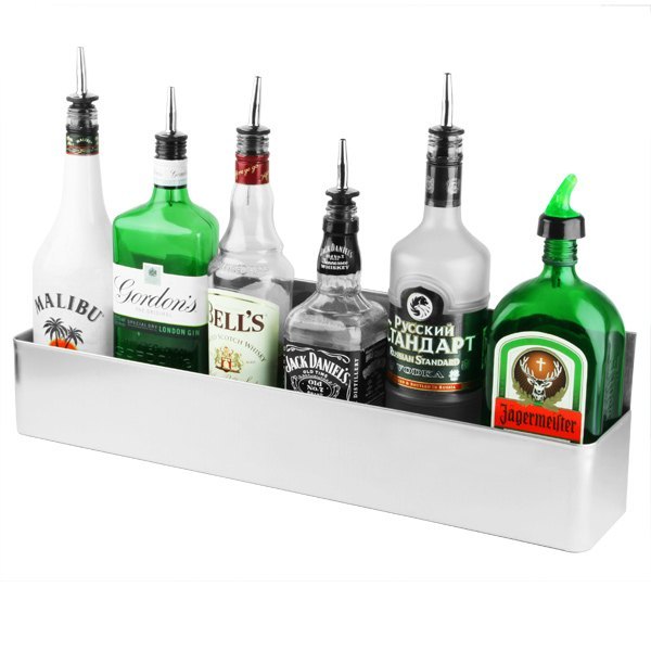 Stainless Steel Bar Bottle Display Counter img