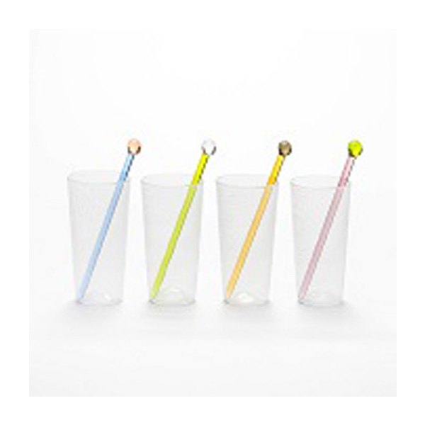 Glass Cocktail Stirrer, Size: 3-5 Inch