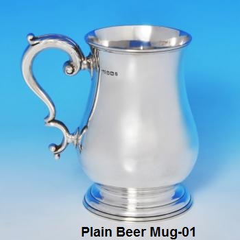 Silver Plain Beer Mug