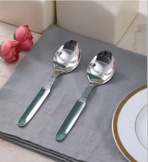 Stainless Steel Silver Tea Spoon, For Home, Size: 14 CM