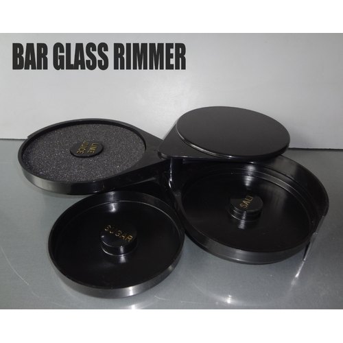 Black Bar Glass Rimmer, Size: 6 Inches