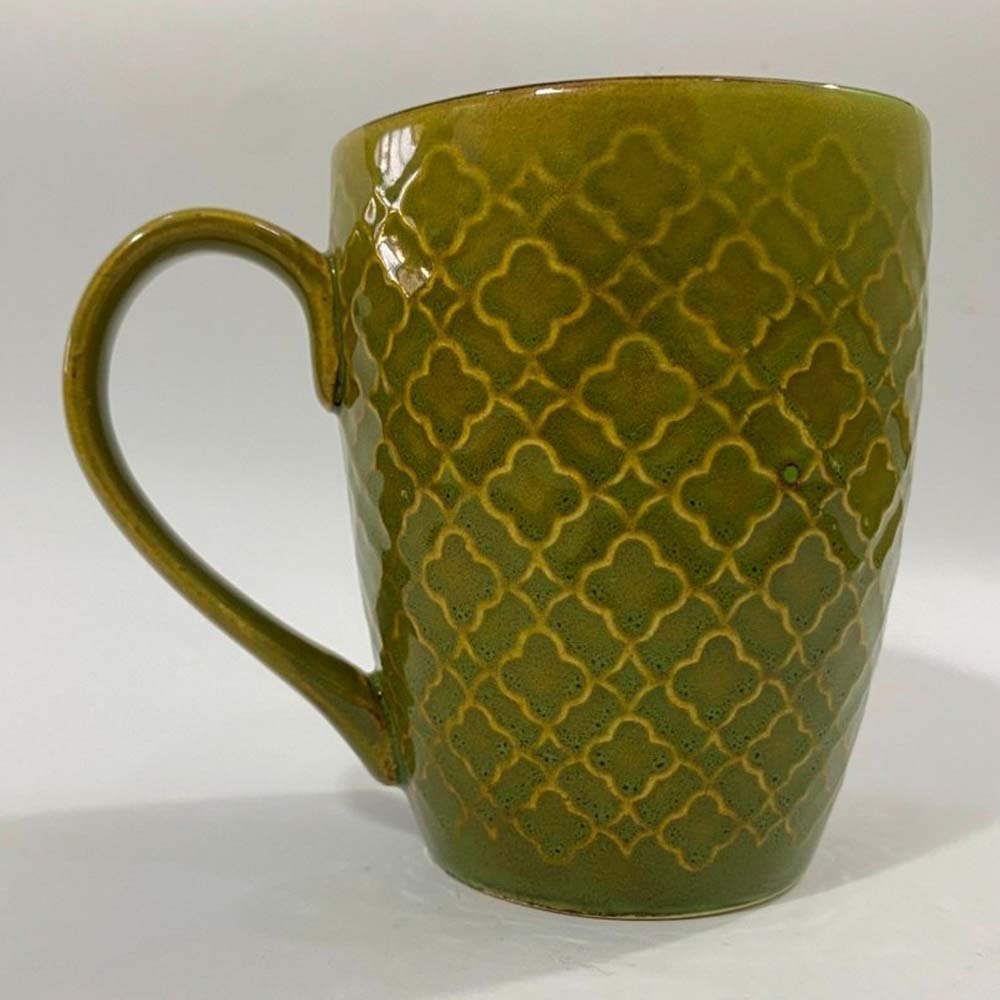 Mustured Printed Handcrafted Ceramic Mug, For Office, Capacity: 350ml