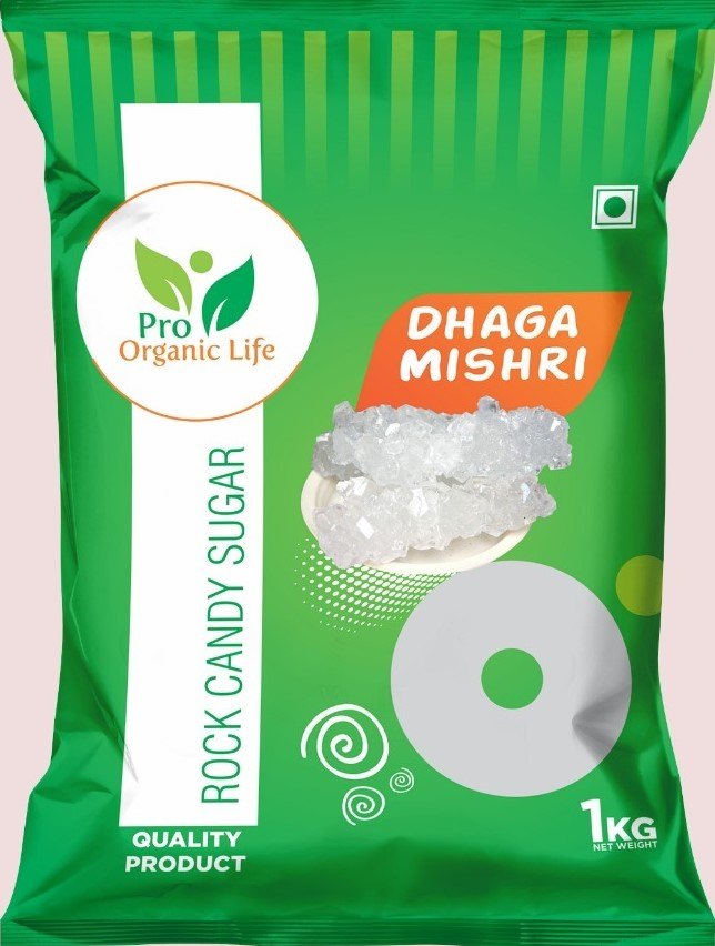 Pro Organic Life Dhaga Mishri, Packaging Size: 1 Kg, Packaging Type: Packet