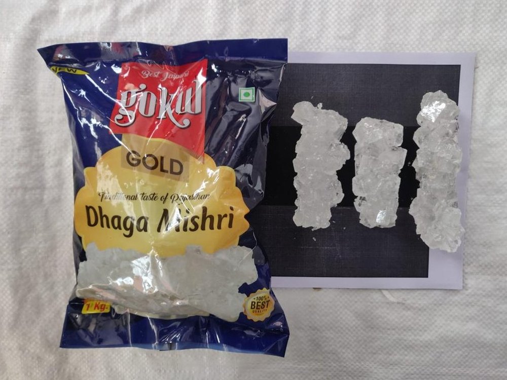 White Natural Gokul Gold Rock Sugar, Organic, Packaging Size: 1 Kg img