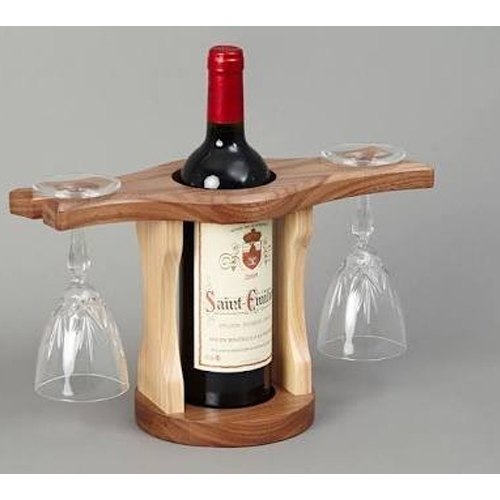 Alac Wooden Bottle Holder