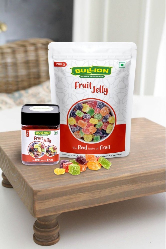 Uneven Multicolor Bullion Fruit Jelly