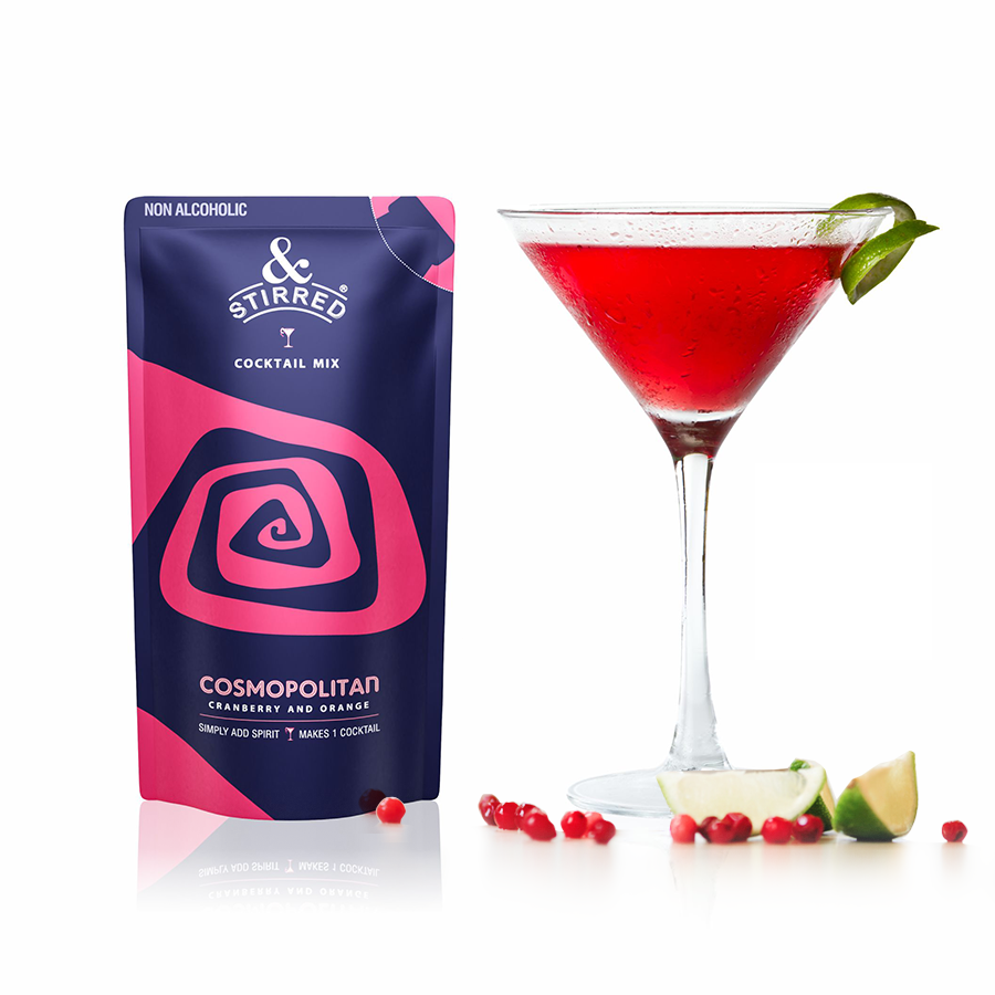 Stirred Cocktail, Cosmopolitan Mix - Non Alcoholic, Packaging Size: 125 mL