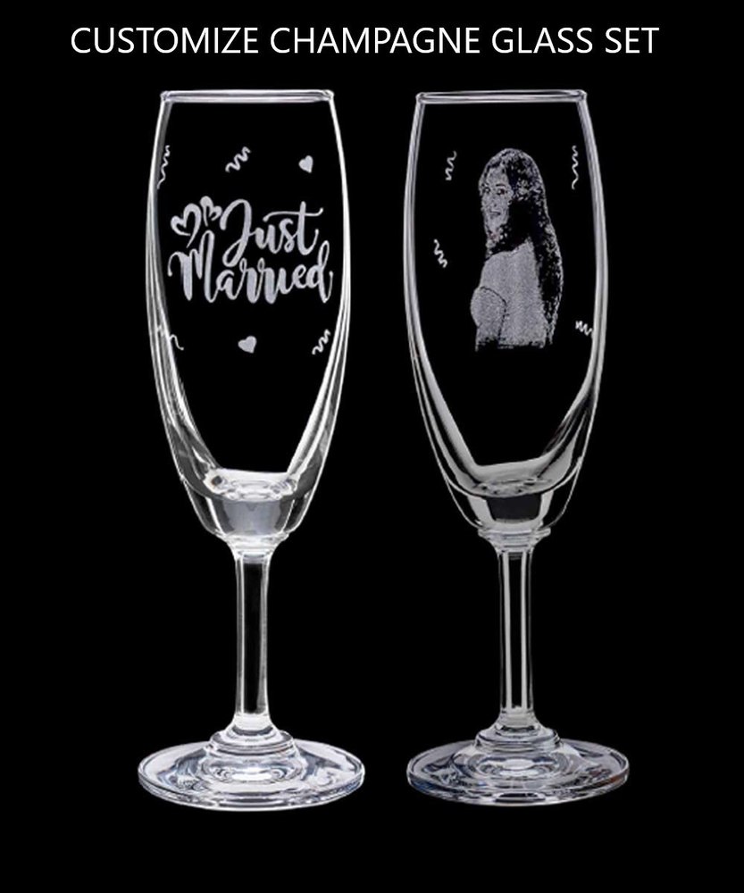 Customized Champagne Glass Set