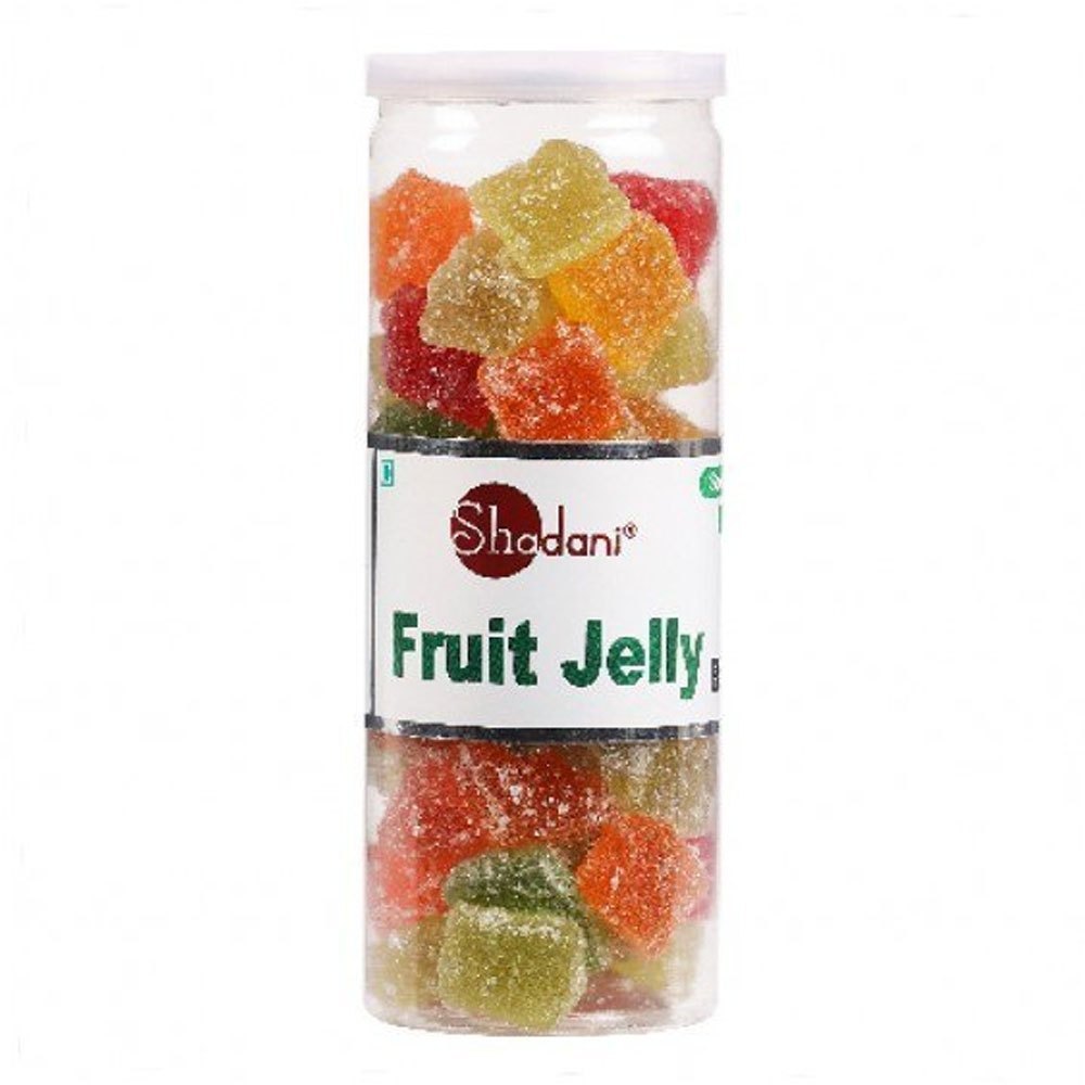 Soft Candy Multicolor Shadani Mix Fruit Jelly, Packaging Type: Plastic Jar, Packaging Size: 230 Gm