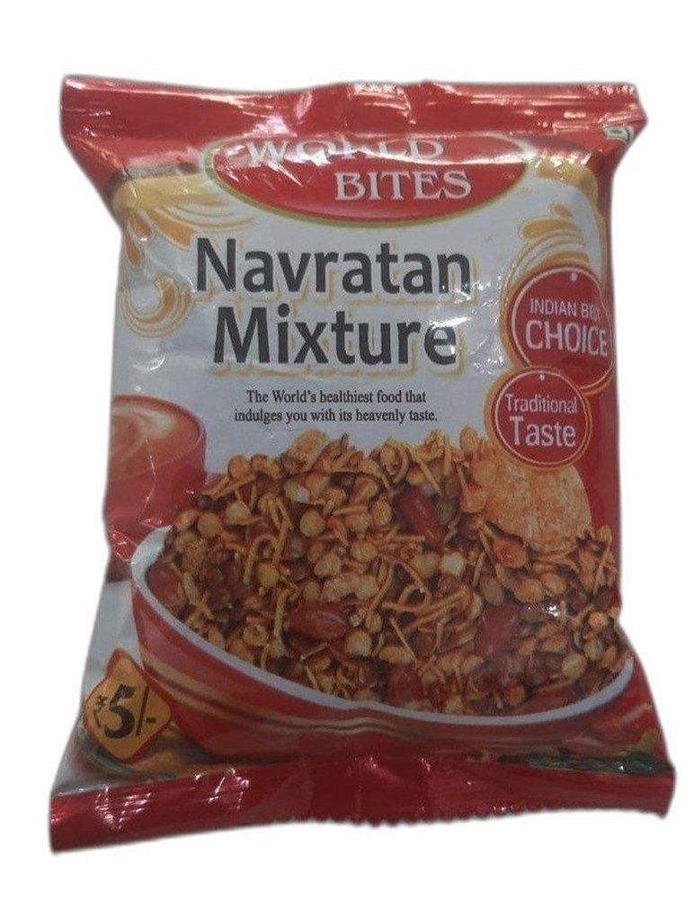 World Bites Navratan Mixture Namkeen, Packaging Size: 18 G, 200g