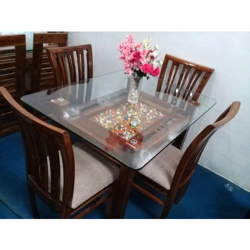 Attari Wooden 4 Seater Dining Table