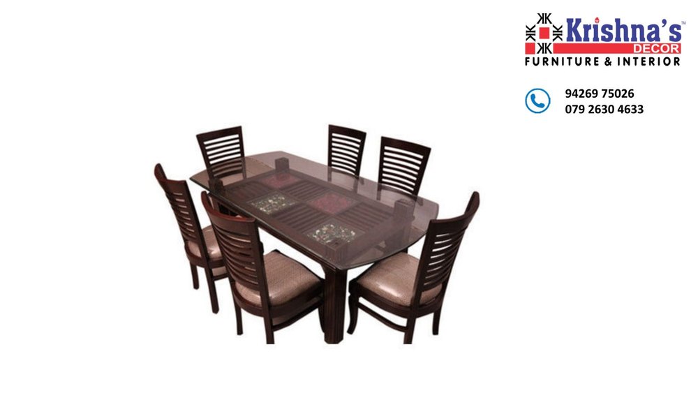 Dimensions: 5 \' * 3 \' Teak Wood Glass Dining Set