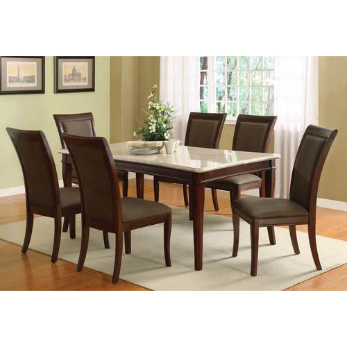 Rectangular Granite Top Dining Table Set