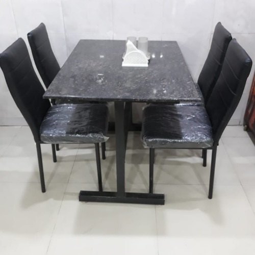 Rectangular Designer Granite Dining Table, 4 Seater