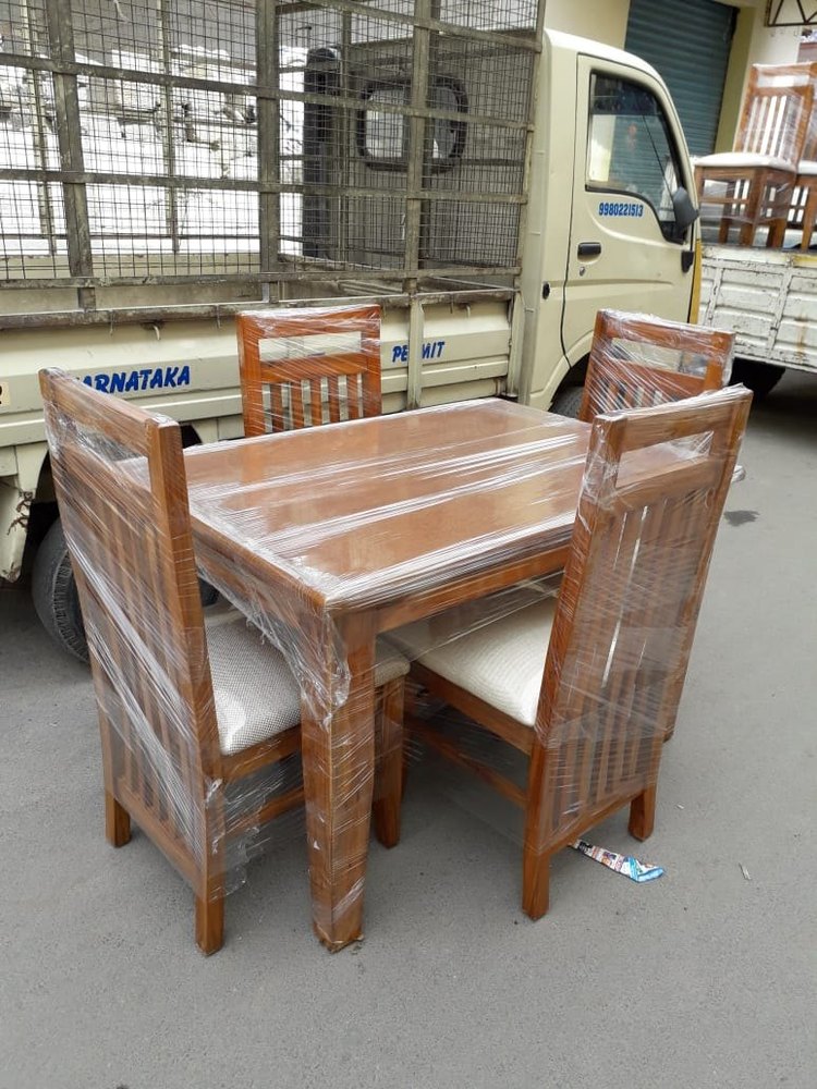 Wooden Dining Table With 4 Chair