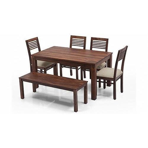 Rectangular Wooden Dining Table Set