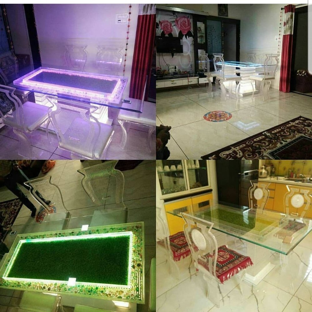 Acrylic Dining Table With Chairs