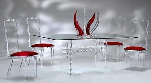 Acrylic Dining Table Set