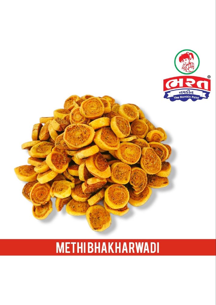 BHARAT NAMKEEN Masala And Salted Methi Bhakharwadi, Packaging Size: 5 KG