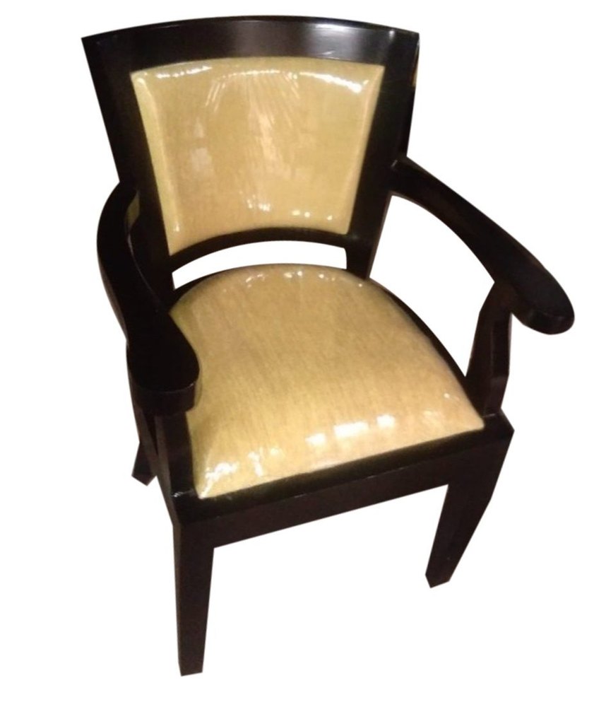 Black Brown Wooden Restaurant Chair, Seating Capacity: 1