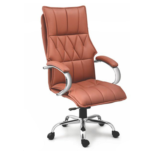 Metro Orange Director Leather Chair