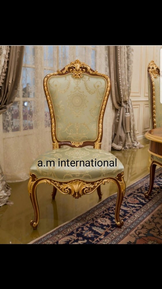 A.m international Wood Carved Dining Chair, For Home, Set Size: Set of 6