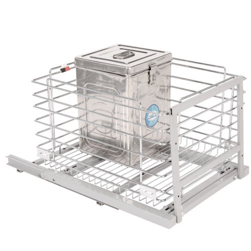 Stainless Steel Grain Trolley Basket